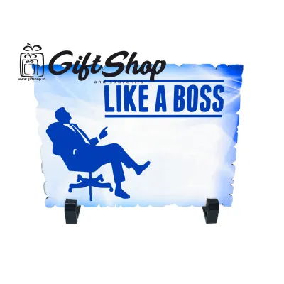 Like a boss, placheta cu mesaj, model a